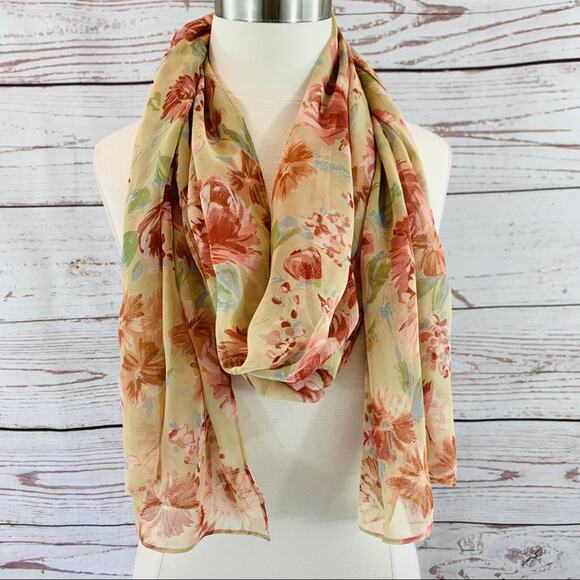 Laura Ashley floral watercolor sheer pink - Picture 1 of 6